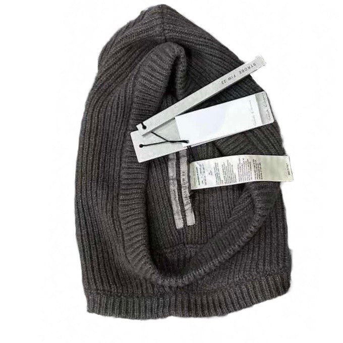 RICK OWENS Ribbed-Edge Beanie/Balaclava