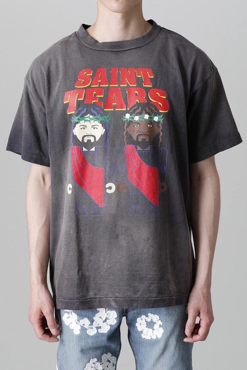 SAINT MICHAEL x DENIM TEARS Purplelp T-Shirt Vintage Black – OUTGUM