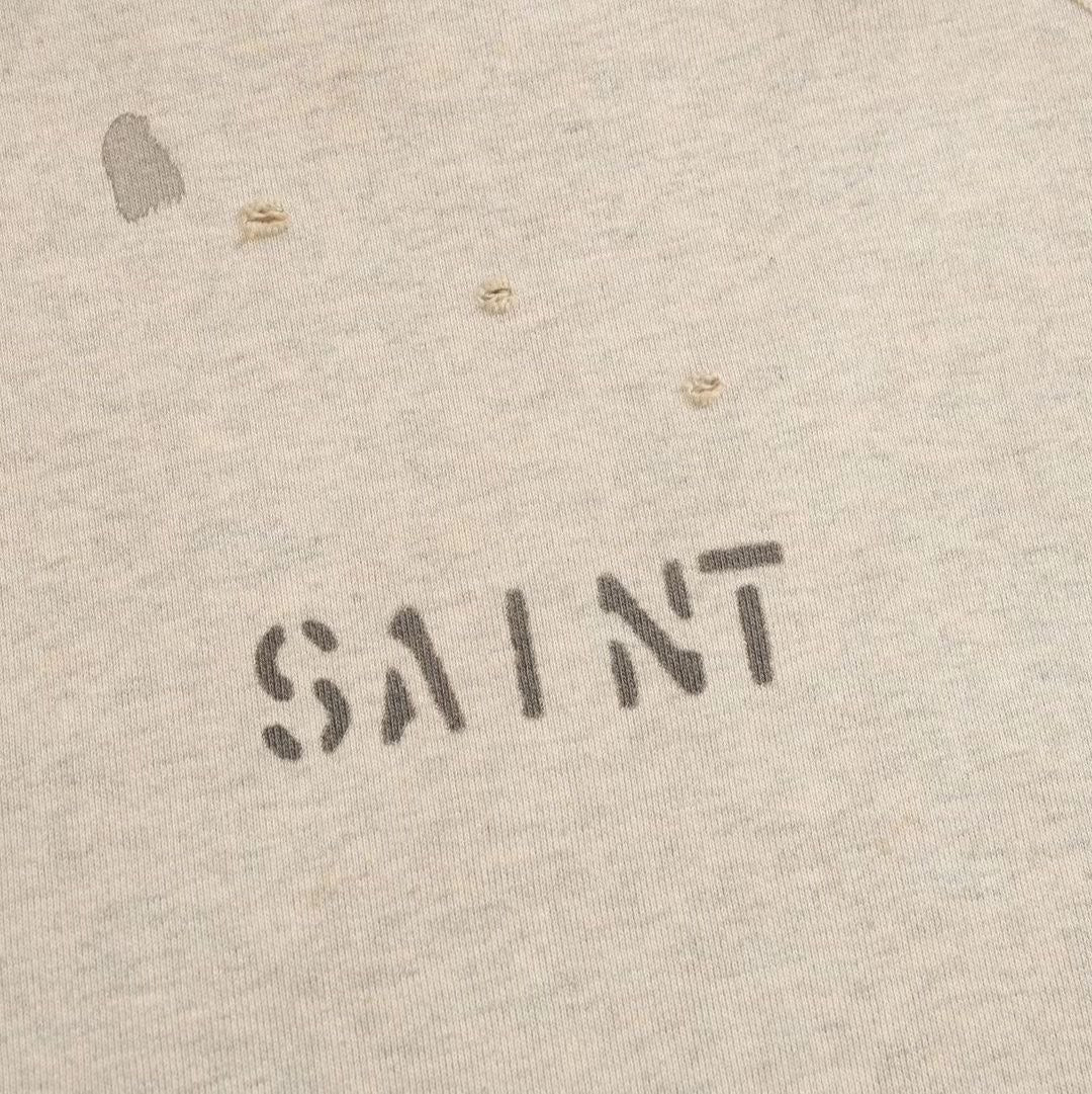 SAINT MICHAEL Jesus Beige Sweatshirt