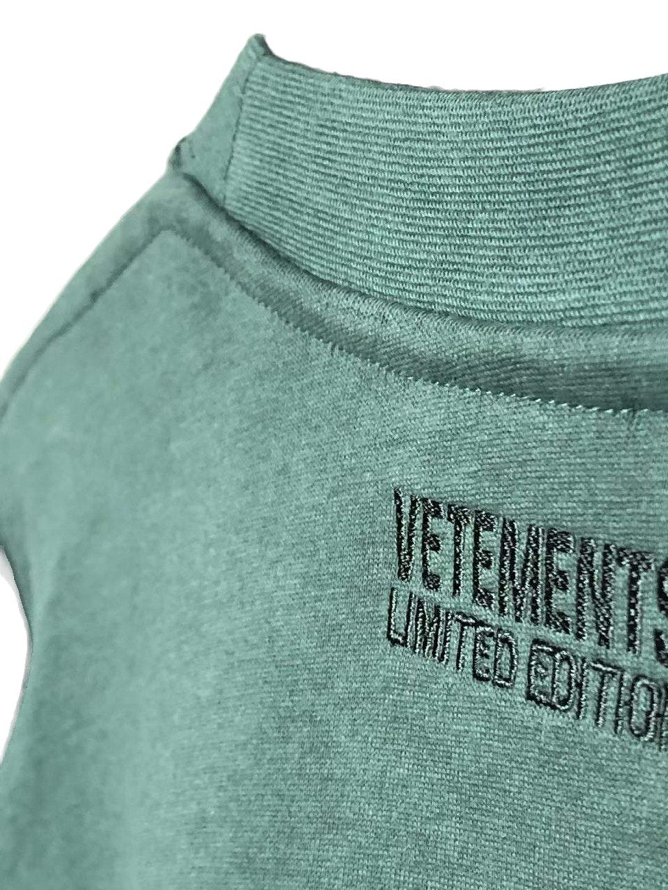 VETEMENTS Police Green Long-sleeved T-shirt