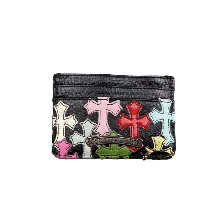 CHROME HEARTS Unisex Logo CardHolder with crosses