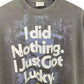 VETEMENTS Washed Black 'I Got Lucky' T-Shirt