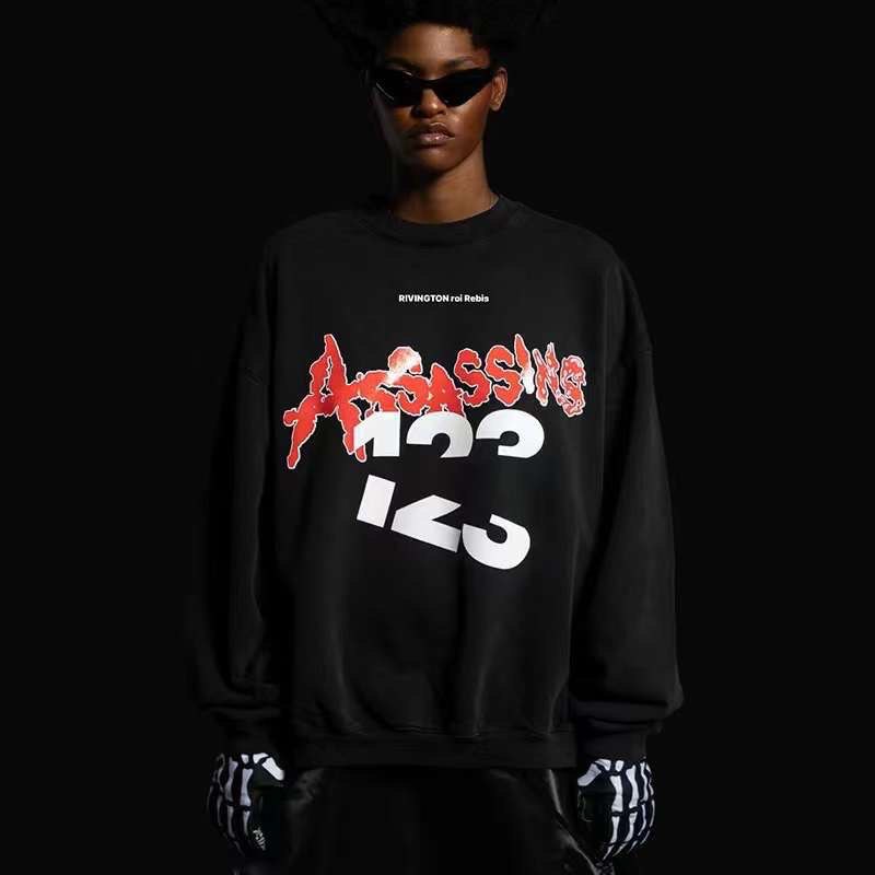 RIVINGTON roi Rebis RRR-123 Assassins Black Sweatshirt