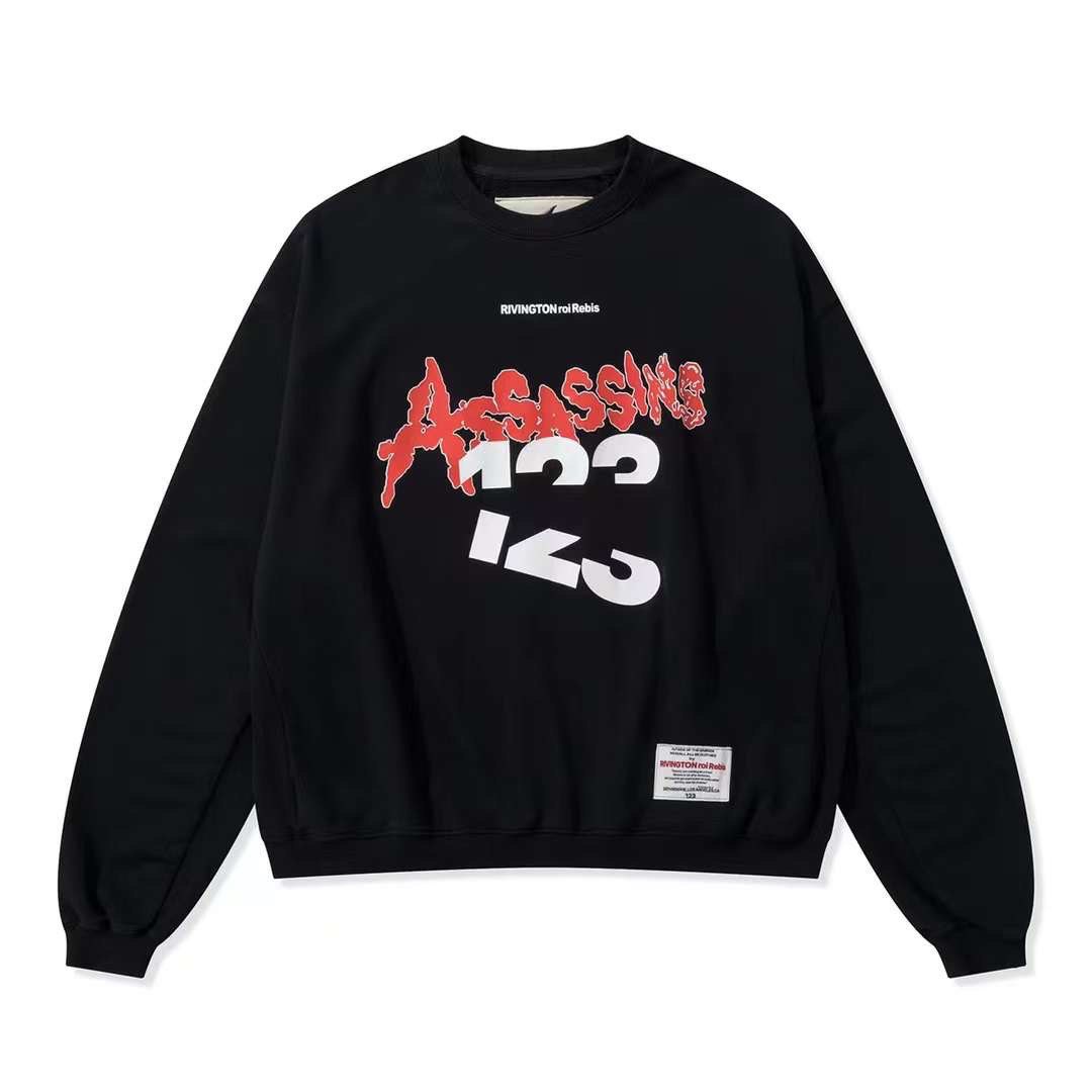 RIVINGTON roi Rebis RRR-123 Assassins Black Sweatshirt