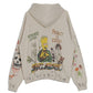 SAINT MICHAEL  Graffiti Print Hoodie