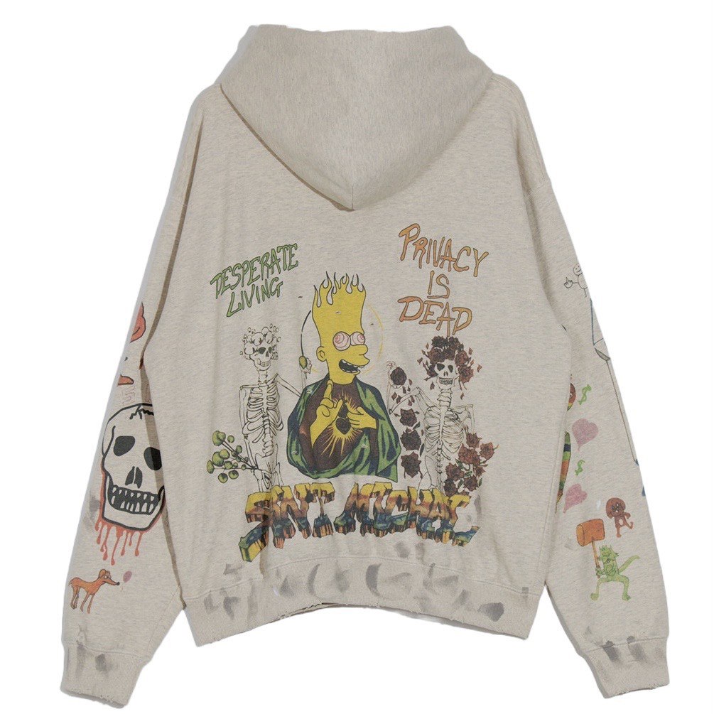 SAINT MICHAEL  Graffiti Print Hoodie