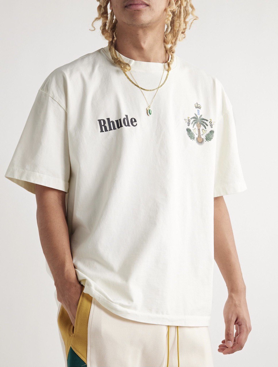 RHUDE Las Palmas White T-shirt