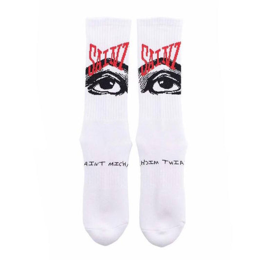 SAINT MICHAEL Eye White Socks