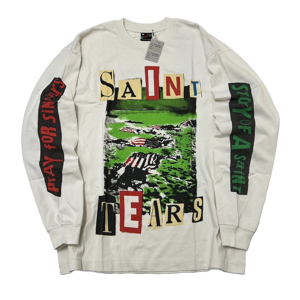 SAINT MICHAEL Tears Landscape Long Sleeve T-Shirt