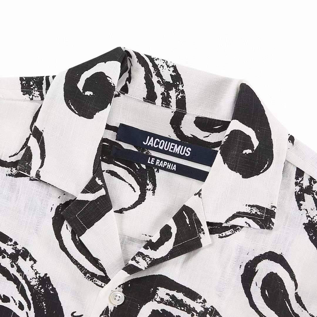 JACQUEMUS La Chemise Jean Paisley-Print Shirt