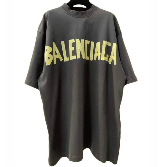 BALENCIAGA Tape type vintage effect cotton t-shirt