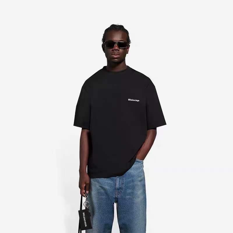 BALENCIAGA BB embroidered logo T-shirt