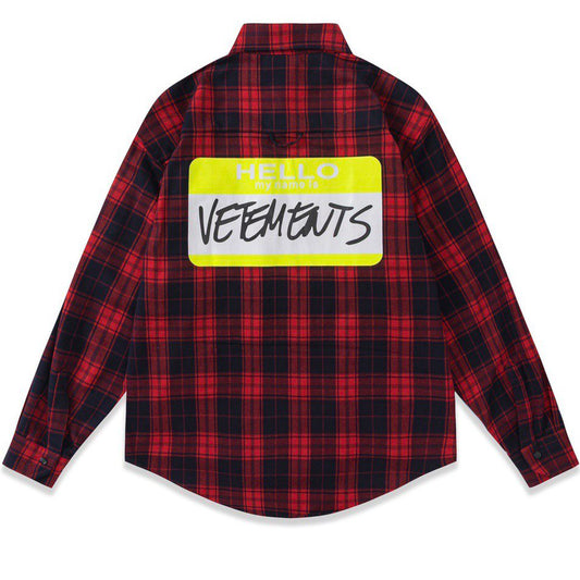 VETEMENTS Plaid Checked Shirt